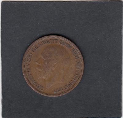 Beschrijving: 1/2 Penny GEORGIUS V 